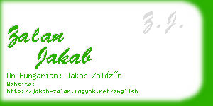 zalan jakab business card